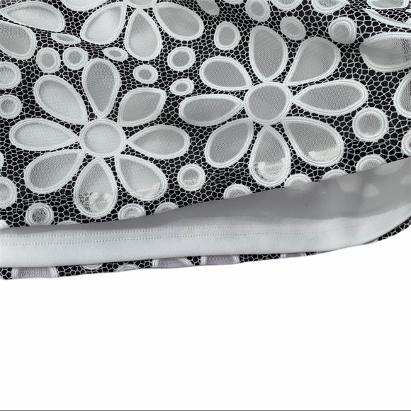 White Midi A Line Daisy Dress DONNA Size: M - Picture 6 of 11